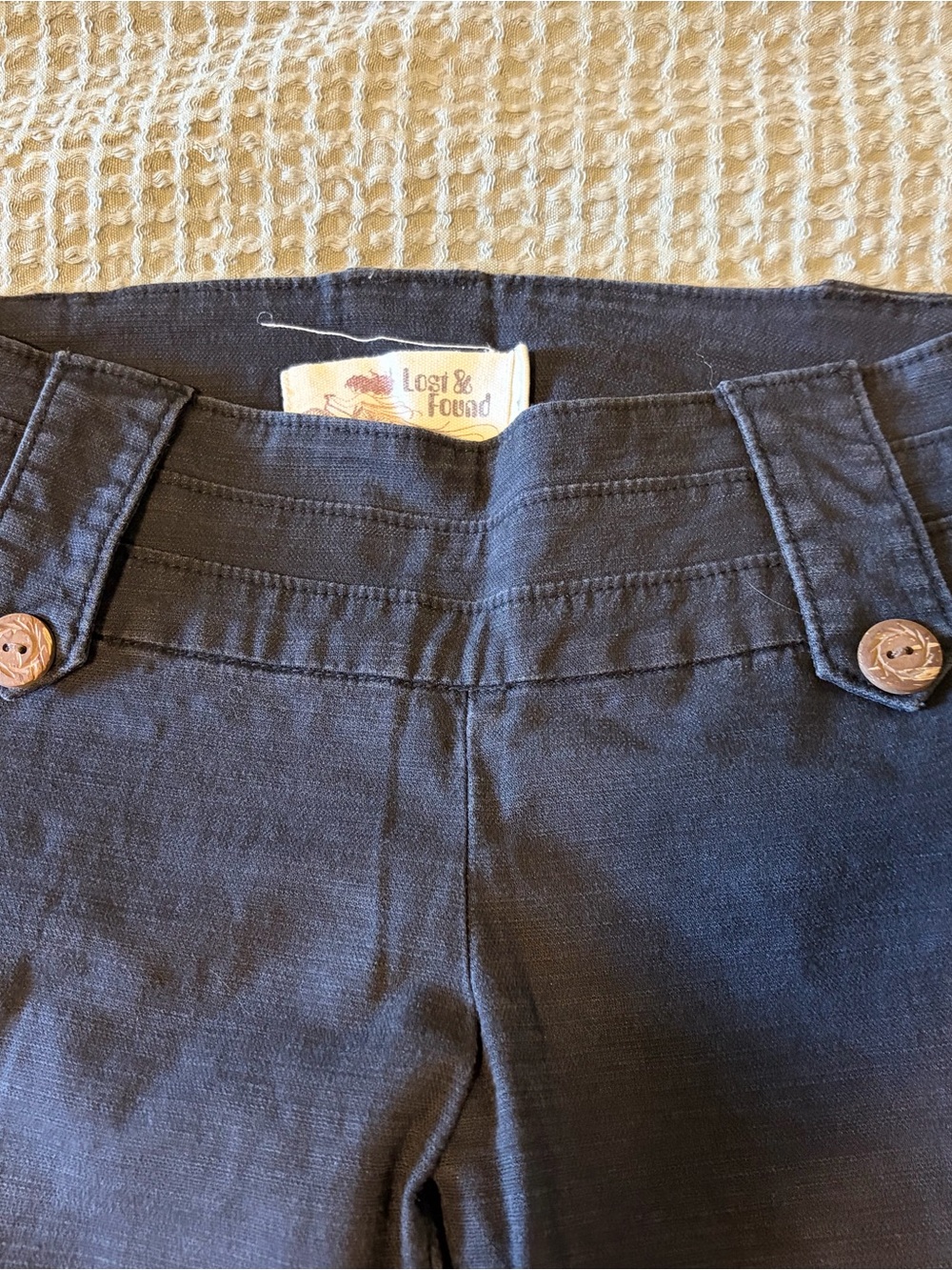 Women’s Lost & Found Black Low Rise pants size 4